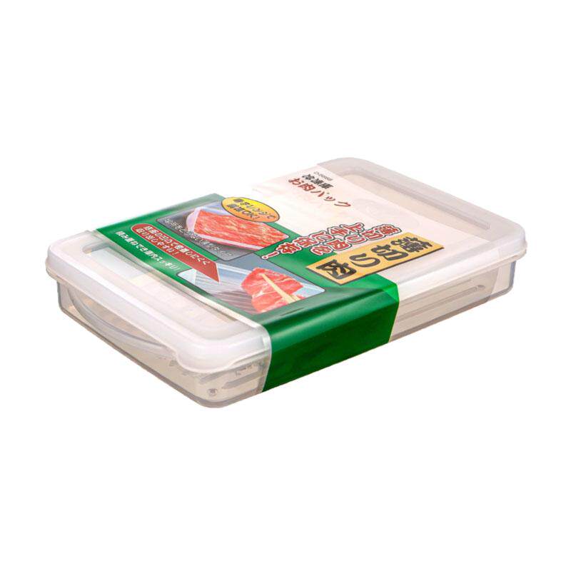 日本进口薄切肉片保鲜盒冰箱鱼肉海鲜培根辅食冷冻收纳盒密封冷藏