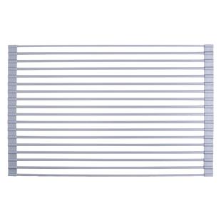 川岛屋厨房水槽沥水架水池置物架碗碟碗盘架沥水卷帘可折叠沥水篮