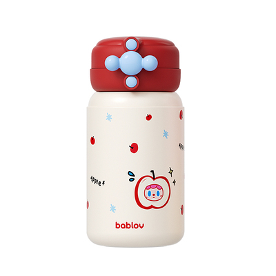 bablov儿童可爱吸管保温饮水杯