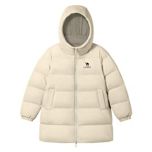 骆驼儿童羽绒服加厚2025新款防风防水中长款面包服男女童保暖外套