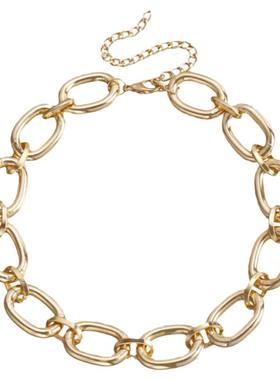 Norns合金男女粗金链项链