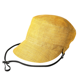 闲云夏布丨日系棉麻渔夫帽女款夏季薄亚麻植物染帽子透气遮阳ins