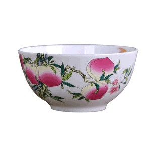 5英寸寿碗景德镇陶瓷定制单个骨瓷饭碗福碗寿桃面碗寿辰回礼品碗