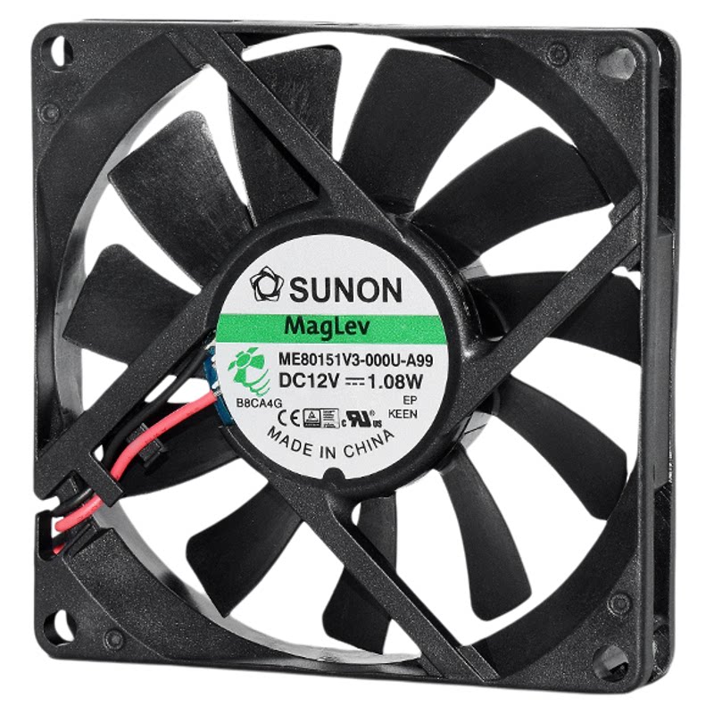 建准12V 1.08W静音8015机箱变频器8CM散热风扇ME80151V3-000U-A99