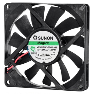 建准12V 1.08W静音8015机箱变频器8CM散热风扇ME80151V3-000U-A99