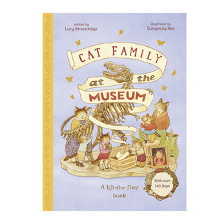 Cat Family at The Museum 猫猫家族的博物馆游记 英文原版 进口图书 儿童绘本 动物故事图画书 翻翻书 又日新