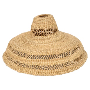 Roomology加纳进口纯手工草编灯罩客厅吊灯户外露台灯