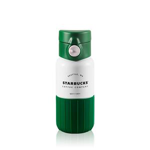 星巴克杯子355ml经典传承不锈钢单手操作杯男女士水杯便携车载杯