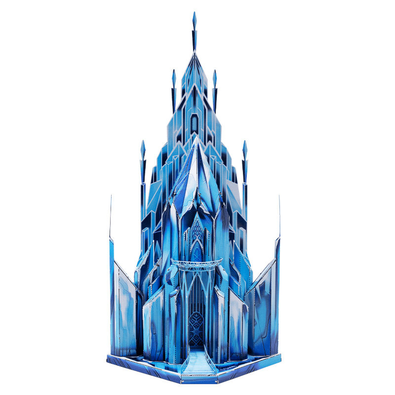 艺模迪士尼冰雪奇缘爱莎城堡3D立体拼图金属拼装模型手工玩具摆件