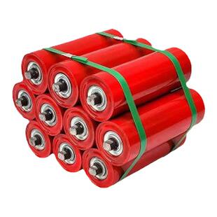 搅拌站矿山加厚耐磨厂家托辊滚轮滚筒输送带无动力托辊输送机配件