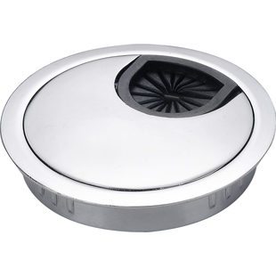 电脑孔盖台式桌线办公书桌网线穿线盖口开洞圆形金属小配件装饰盖