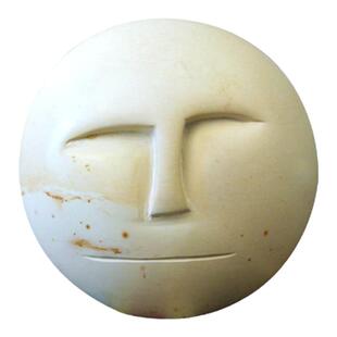 非洲特色手工艺天然石头书压白色侘寂风装饰emo表情创意摆件礼物