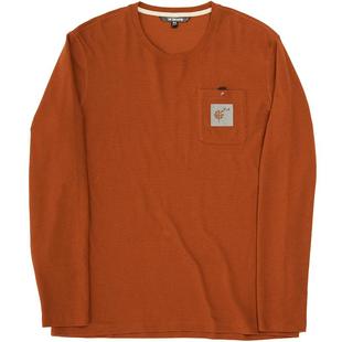 三夫户外丨隐者山之道 都市户外休闲男溟波华夫格长袖T恤圆领卫衣