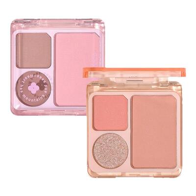 戈戈舞三色小眼影盘腮红便携学生