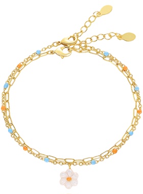 JAY夏日双层手链叠戴款生日礼物