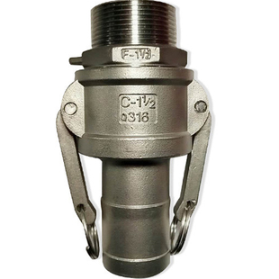 304不锈钢1寸水泵磅配件活接扳把卡扣式水管快速接头钢丝软皮油管