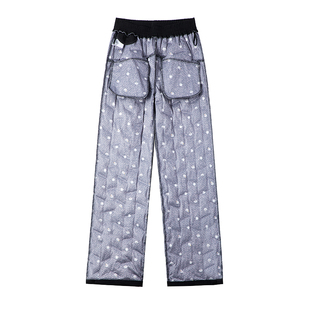 羽绒裤女外穿妈妈直筒加厚宽松大码冬季鸭绒户外东北防寒保暖棉裤