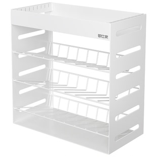 御仕家斜放式调料架厨房斜口倾斜度面斜插置物台面调味品瓶罐收纳