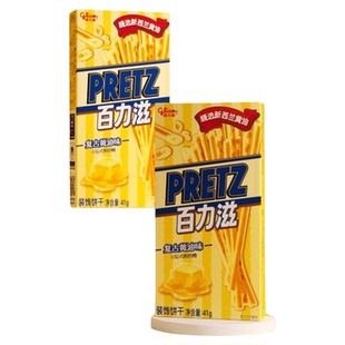 格力高饼干百力滋复古黄油味41g*3盒休闲零食