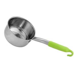 不锈钢水勺厨房水舀子可带挂钩水瓢大号汤勺粥勺商用长柄打水勺子