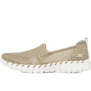 Skechers/斯凯奇女鞋夏季新款GO WALK一脚蹬健步鞋轻便透气124732