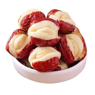 腰果泡芙枣奶芙红枣夹奶枣夹心搭腰果健康养生小零食无添加枣制品