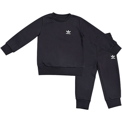 Adidas/阿迪达斯正品三叶草婴童运动卫衣裤子两件套HE6909