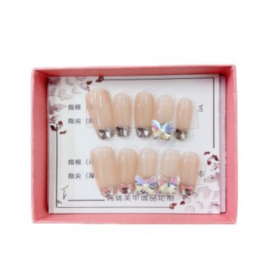 手工定制穿戴甲成品网红冰透