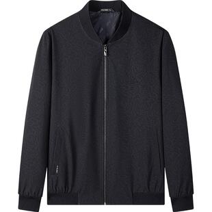 柒牌清仓男装夹克秋冬商务休闲满身印花男士棒球领外套茄克衫