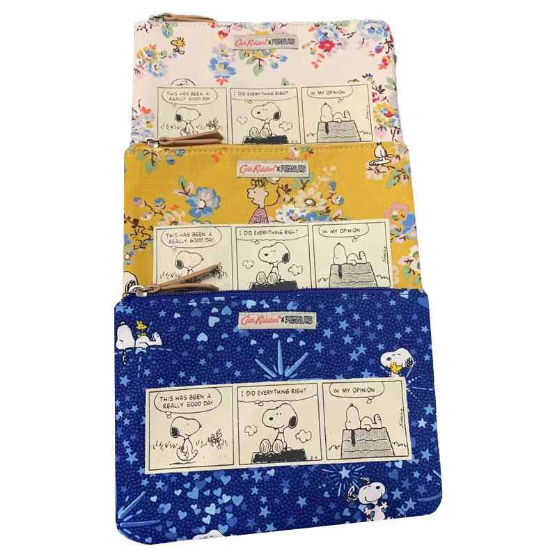 Cath Kidston英伦田园趣味时尚印花休闲拉链收纳包整理包卡通风格