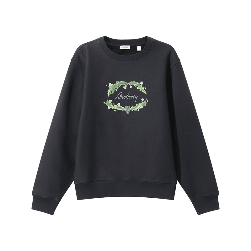 BURBERRY加绒圆领卫衣运动衫