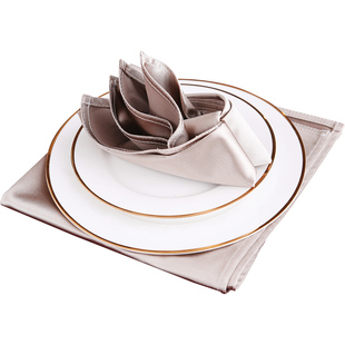 高档酒店口布宴会折花餐巾布西餐厅围脖子小方巾饭店口杯餐布餐垫