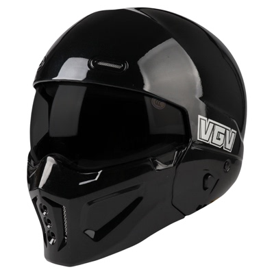 国产蝎子摩托车复古头盔四季男女