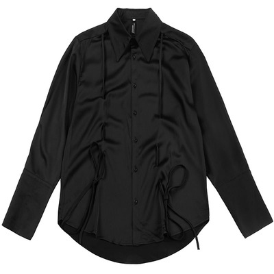 小雨家自制光滑面料禁欲系大衬衫