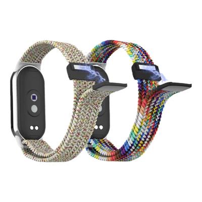 watchbond适用小米手环9/8磁吸扣编织回环表带运动7智能6手环5xiaomi3男生4腕带女生夏季透气表链八九代