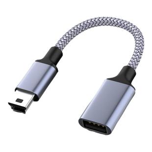 魅成Mini usb转USB母口转接线车用otg数据线车载U盘音箱游戏手柄转接线OTG转接头T型口插U盘播放音乐连接短线