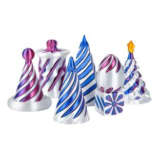 3d打印模型螺旋锥堆叠玩具渐变创意折叠益智解压儿童男女礼物摆件