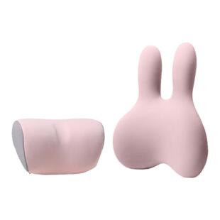 西诺思汽车头枕车用腰枕靠垫车内座椅腰垫护腰护颈可爱兔抱枕腰靠