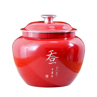 【限量特惠】斑锡龙大漆锡罐手刻将军罐纯锡茶叶罐密封海吉海丰