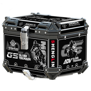 生林摩托车铝合金尾箱踏板车UY小牛NS后备箱GW通用裂行姜戈后尾箱