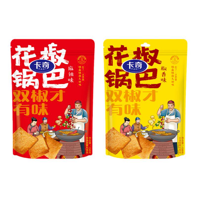 卡奇158g花椒大片锅巴双椒麻锅巴