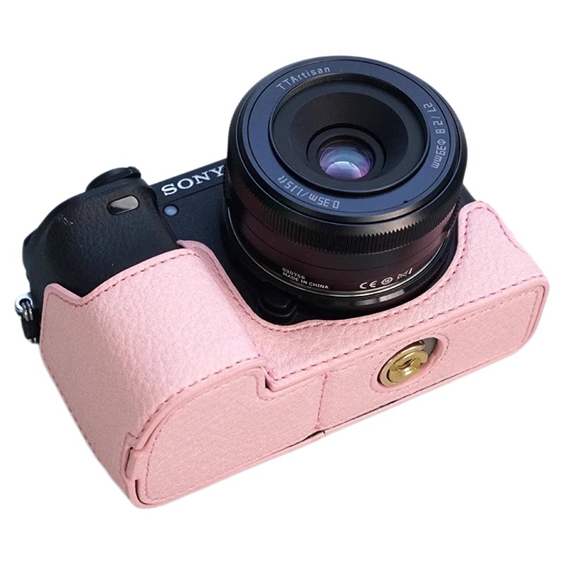 耐影适用于索尼A6700保护套A6000/A6400底座复古相机包SonyA6400相机微单A6300/A6100保护套