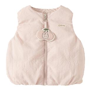 羽绒马甲婴儿冬季宝宝羽绒服女童两面穿加厚外套秋冬外出儿童背心
