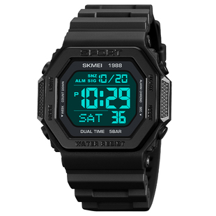 小方块大学生手表男款2025新款青少年初高中高中生电子表数字显示