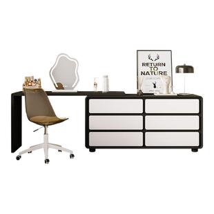 实木斗柜梳妆台一体卧室家用斗柜一体化妆桌小户型家用实木斗柜子