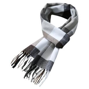 冬季男士围巾男生日礼物女保暖围巾礼盒装学生秋冬天格子韩青少年