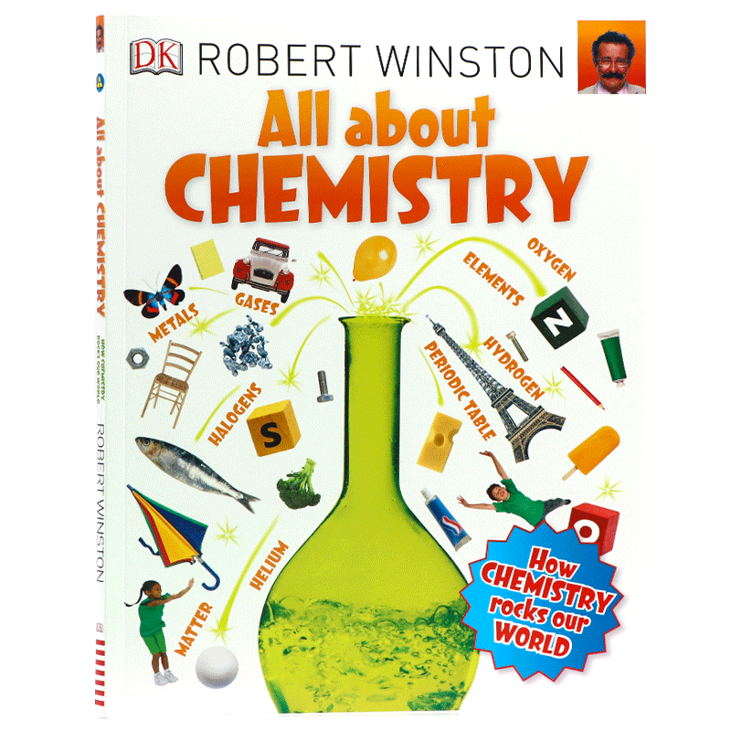 DK 关于化学All About Chemistry进口英文原版儿童化学科普书籍化学知识学习认知元素周期表炼金术有趣的科学有趣的化学这就是元素