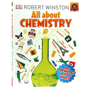 DK 关于化学All About Chemistry进口英文原版儿童化学科普书籍化学知识学习认知元素周期表炼金术有趣的科学有趣的化学这就是元素