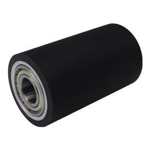 现货聚氨酯胶辊无动力包胶滚筒轴承轮滚轮耐磨橡胶辊软胶pu胶轮