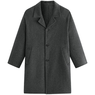【商场同款】太平鸟男装毛呢大衣25冬新款质感绵羊毛 B1AAF440M@